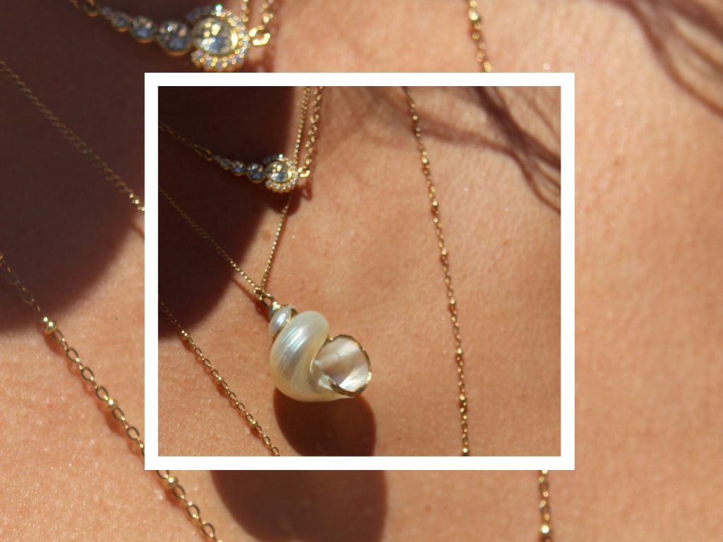 one-of-a-kind fine jewelry featuring shell necklace