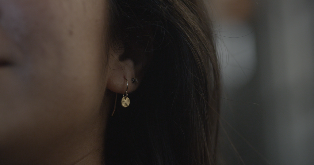 Hammered Disc Earrings