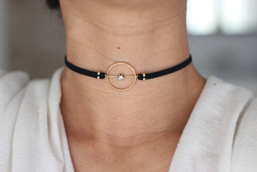 Diamond Pendulum Choker