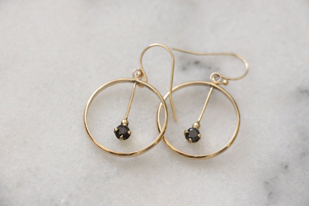 Diamond Pendulum Earrings