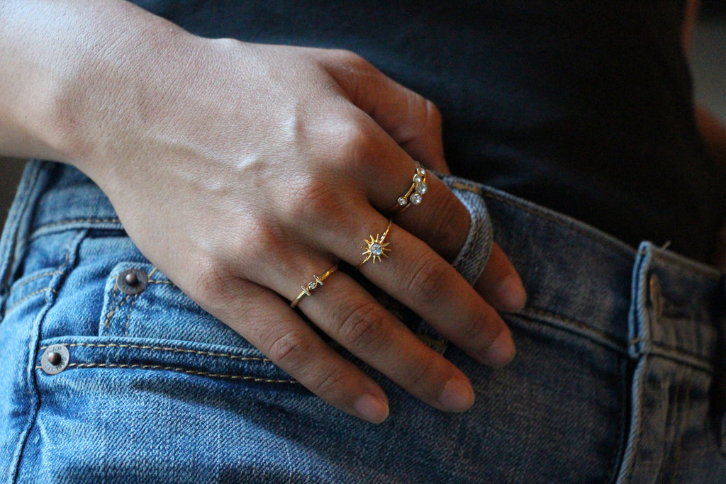 Pueblo Jewelry Trending Dainty Gold Stackable Rings