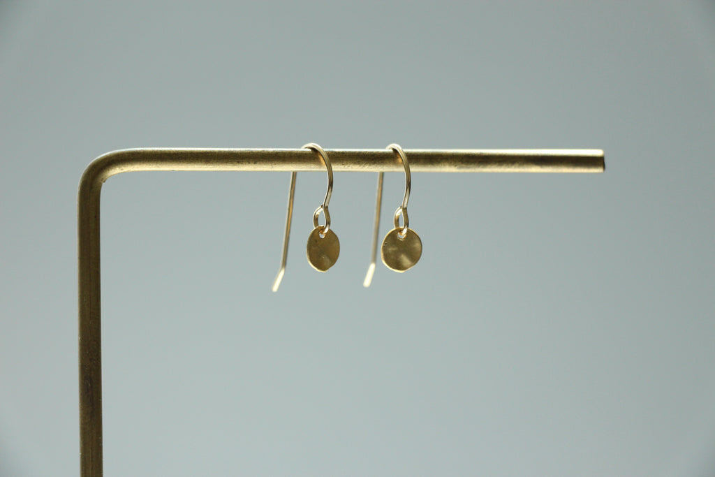 Hammered Disc Earrings