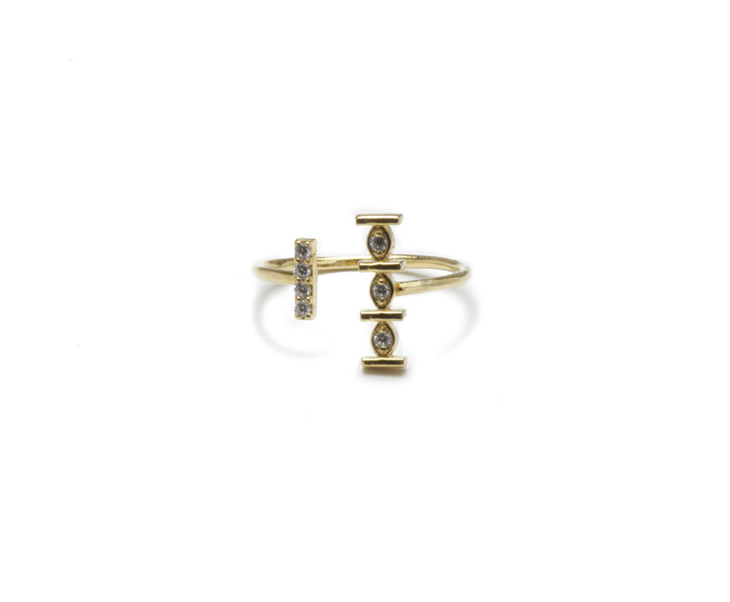 Pueblo Jewelry 14k Gold Dainty Open Ring