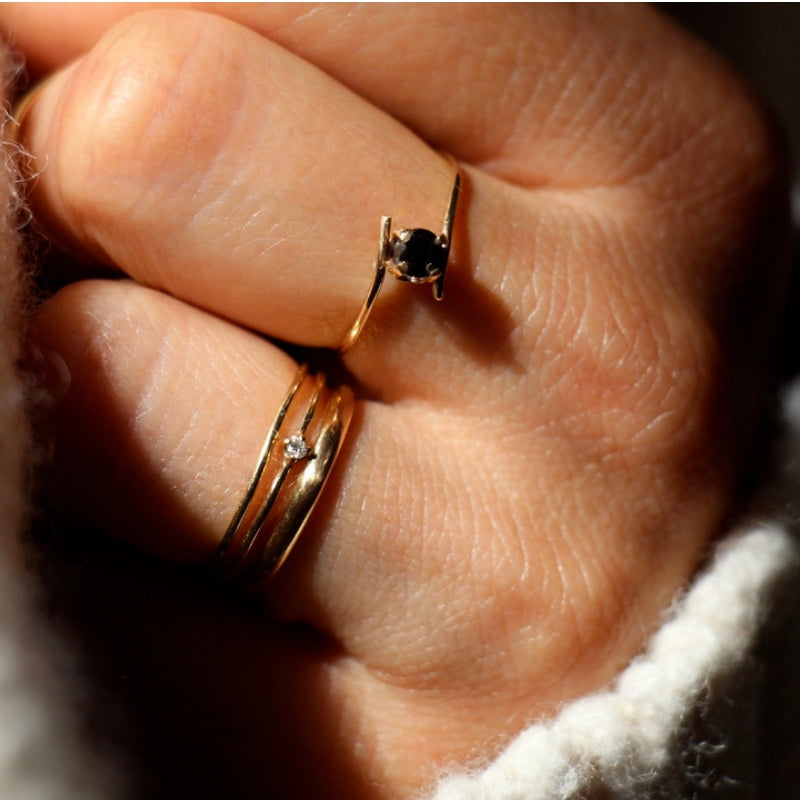 Spiral Diamond Ring